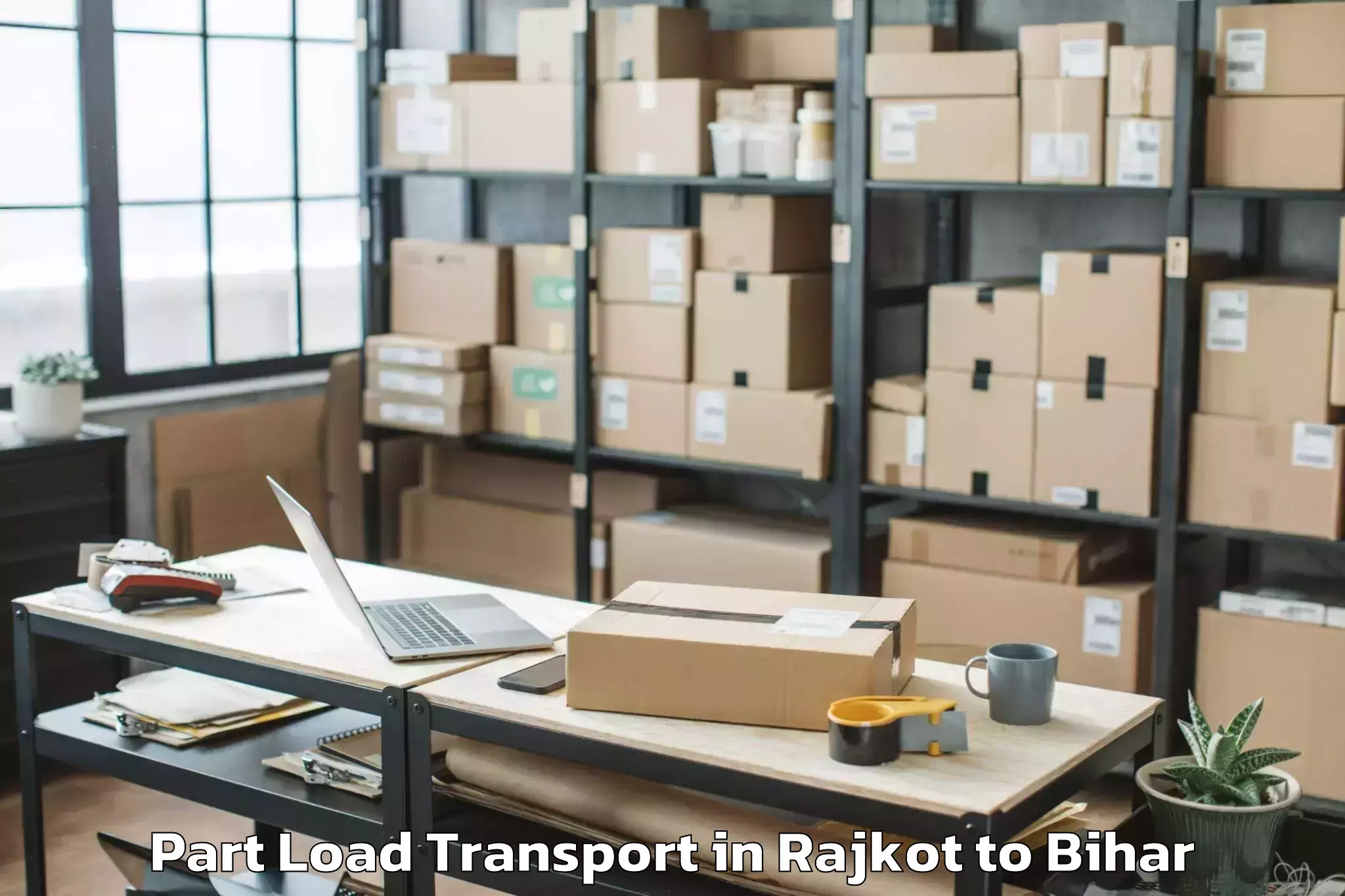 Rajkot to Sheosagar Part Load Transport Booking